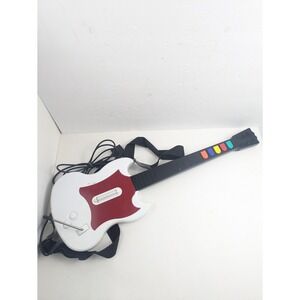 Red Octane Guitar Hero Wired Controller PS2 White SG Tested Tight Whammy